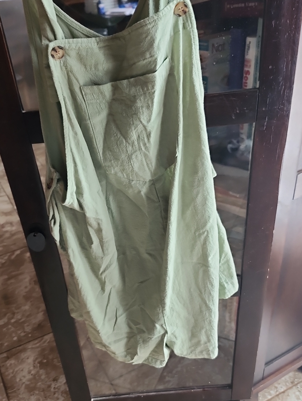 Casual Olive Green Linen Overalls for Women